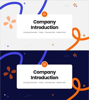 라인 드로잉과 그래픽 간지 - 회사 소개