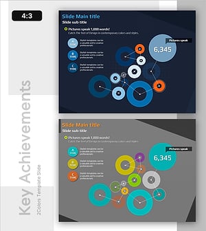 무료 주요성과 및 네트워킹 다이어그램