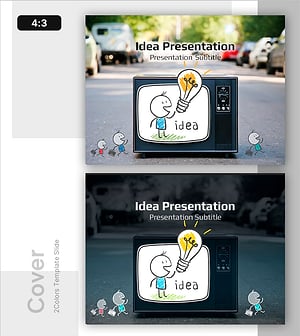 아이디어 프레젠테이션 템플릿 – 창의적 접근