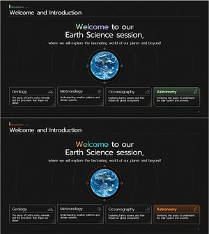 세미나 시작 안내 – 웰컴 페이지