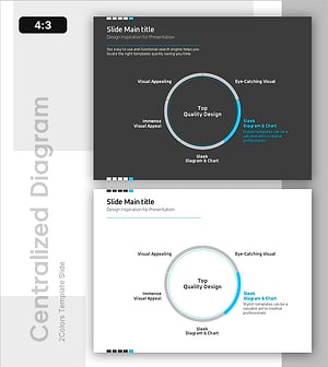 원형 확산 다이어그램 – 시각적 매력을 강조한 디자인