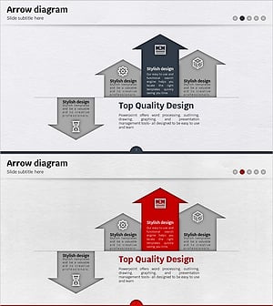 레인보우 템플릿 흐름 다이어그램으로 사업 전략 시각화 – 효과적인 추진 방향