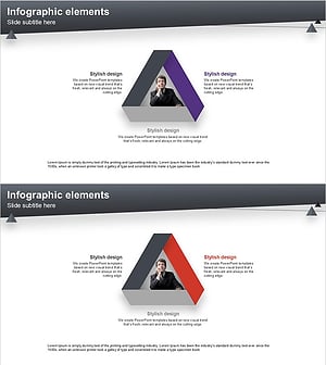 인포그래픽 요소를 활용한 레이아웃 디자인 프레젠테이션 템플릿
