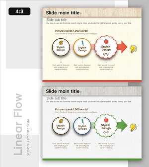 사업 추진 방향을 위한 목표 달성 전략 슬라이드 템플릿