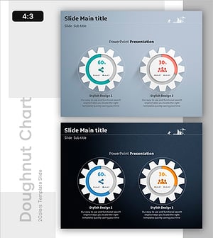관리 시스템 도넛차트 슬라이드 – 시장 점유율과 현황