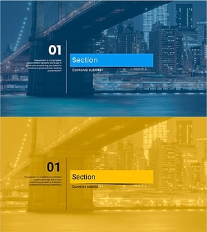 간지 스타일 터치 슬라이드 템플릿 - 섹션 구분
