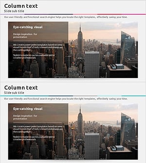 삼각형 패턴의 확률 컬럼 차트 프레젠테이션