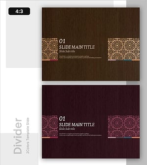 모던한 디자인의 슬라이드 템플릿 – 전문성과 우아함