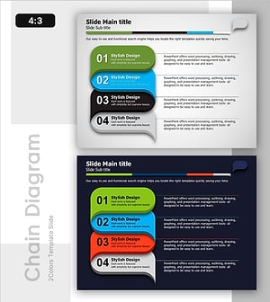 단계적으로 흐르는 말풍선 슬라이드 – 사업 추진 전략과 운영 계획