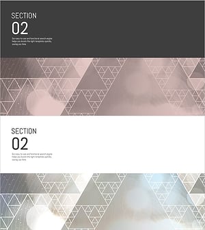 Triangular Pattern Presentation Template 2 – Modern and Stylish Slide