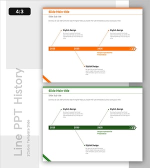 추진 전략 계획을 위한 선형 흐름 다이어그램