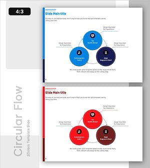 의료 순환 시스템 다이어그램 슬라이드