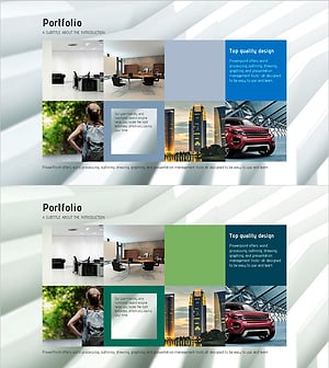 Structure Presentation Template Portfolio – Business Introduction and Vision Strategy