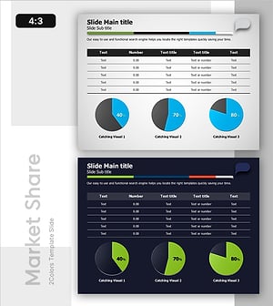 컴팩트한 데이터 시각화 슬라이드 - 분석과 인사이트