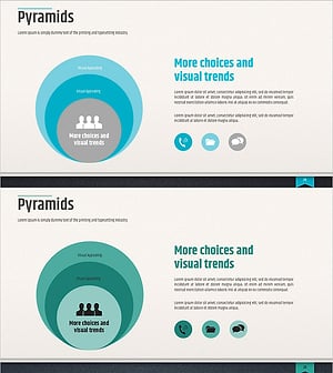 피라미드 구조를 통한 비즈니스 전략 프레젠테이션