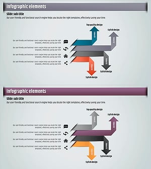 아이디어 도출을 위한 선형 다이어그램 템플릿