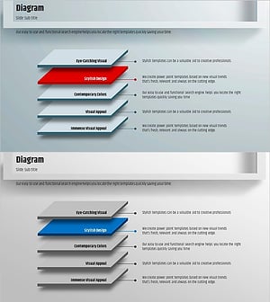 사각형 프레임 다이어그램 템플릿 - 사업 관리와 추진 계획
