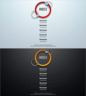 심플 원형 템플릿 목차 – 직관적인 내용 구성
