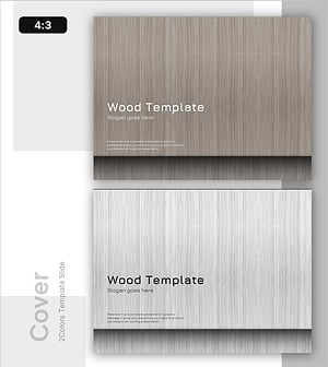 Wood Template Cover – Embracing Nature in Your Presentation
