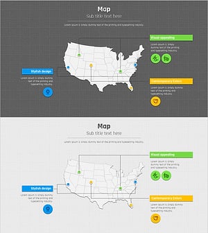 모눈종이 템플릿 지도 – 목표 시장 전략 시각화