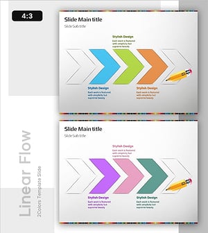 추진 일정 화살표 다이어그램 – 사업 추진 방향을 밝혀주다