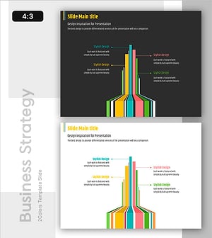 모던 그래픽 디자인을 통해 아이디어를 시각화한 PPT 템플릿