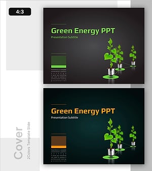 탄소중립을 위한 그린 에너지 PPT 표지