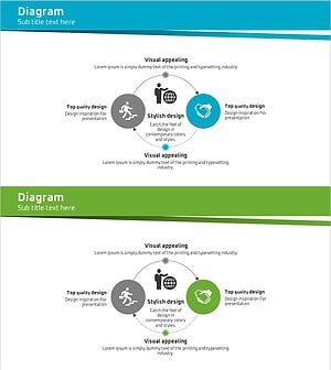 비지니스 숲 와이드 템플릿 다이어그램2 – 목표 시장 전략을 위한 흐름도