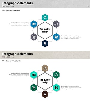 트라이앵글 패턴 템플릿 확산 인포그래픽 - 비즈니스 효과를 극대화하다