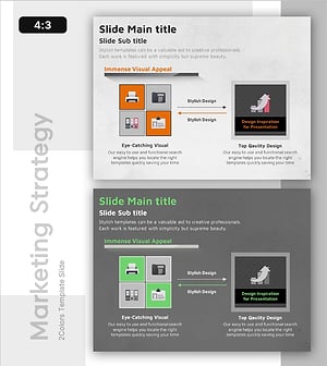 성과 전략 프레젠테이션 템플릿 – 매출 상승을 위한 비전