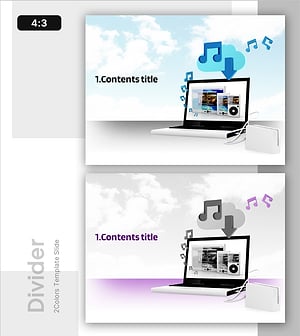 Cloud Presentation Divider Slide – Visualizing Information Flow