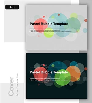 Clean Pastel Speech Bubble Style Slide Template Cover