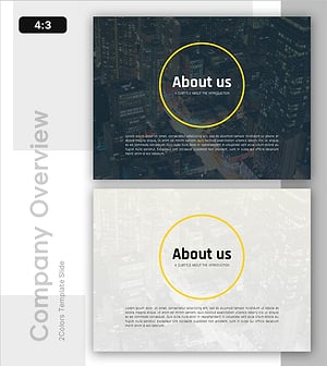 회사 소개 및 비전 - 기업의 핵심 가치를 담은 슬라이드