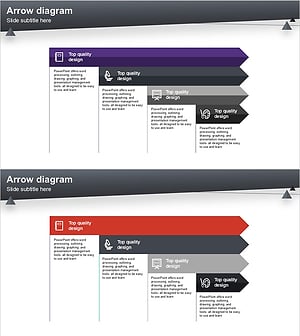 흐름 다이어그램을 활용한 사업 추진 전략 프레젠테이션 템플릿