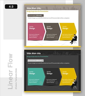 스타일리시한 디자인 영감을 담은 프레젠테이션 템플릿