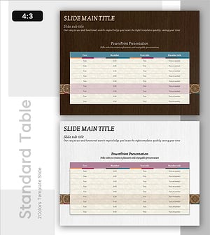 다양한 텍스트와 숫자를 제시한 슬라이드 템플릿 – 정보 전달과 효율성