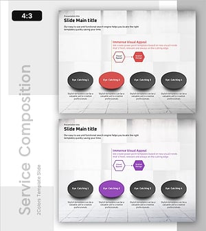 문제 해결을 위한 4가지 방법 슬라이드 – 효과적 사업 전략