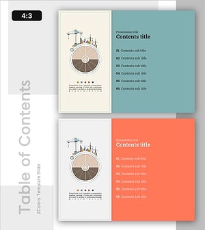 Construction Plan Illustration PPT Table of Contents