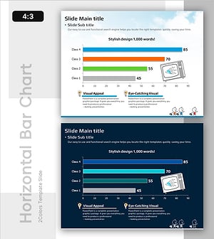 Bar Chart for Class Evaluation Results – Visual Appeal and Eye-Catching