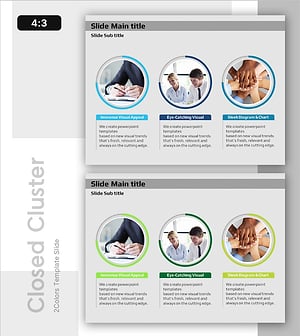 커리어 성장 계획을 위한 다이어그램 슬라이드 템플릿