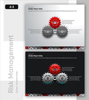 Interactive Gear Flow Presentation Template – Simplifying Complex Business Strategies