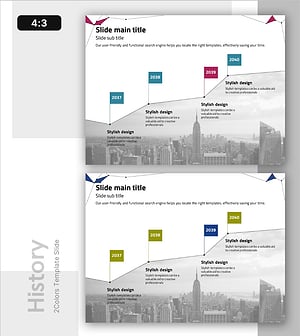 도시 기반 사업 연혁 흐름도 – 시각적 변화를 담다