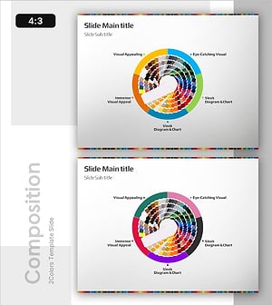 컬러 학습 구성 다이어그램 – 창의적 비주얼로 학습 효과 극대화