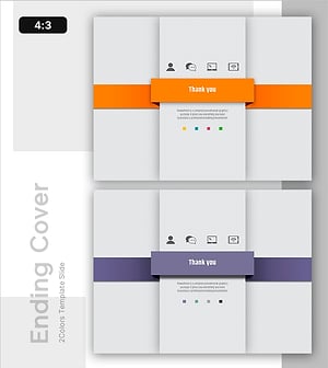 프레젠테이션을 위한 세련된 디자인 – 엔딩 표지 슬라이드