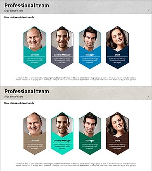 Triangle Pattern Template for Professional Team Introduction