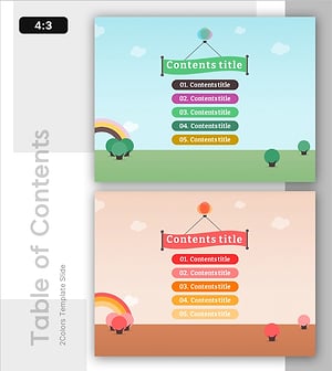 교육용 나무 일러스트 템플릿 목차