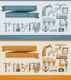 Manufacturing Production Line Template Cover