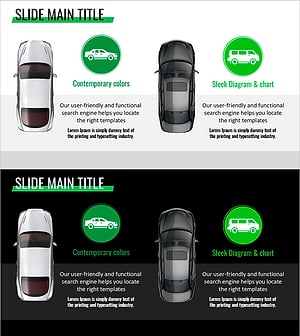 심플 자동차 프레젠테이션 목업 – 현대적 디자인