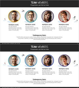 경쟁력 있는 주요 팀 인력 소개 슬라이드 – 비전과 신뢰