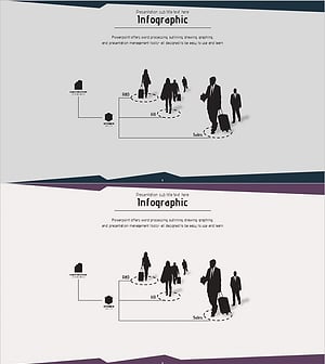 회사 실루엣 조직도 – 직관적이고 세련된 디자인